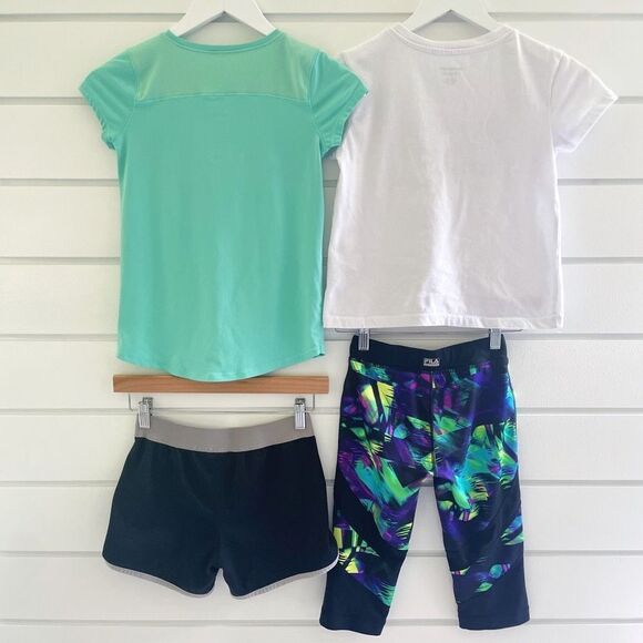Reebok Skechers Fila Jumping Beans Girls Active Top & Bottom Lot Small/Medium - Picture 2 of 16